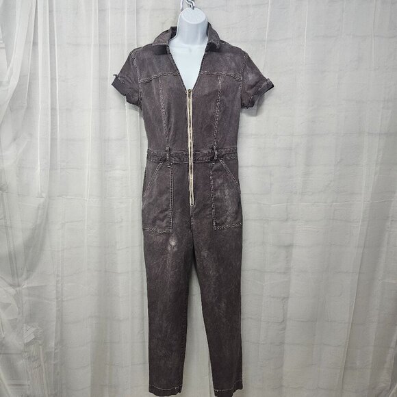Universal Thread Lavender Jumpsuit Distressed Grunge Punk 6 - Picture 13 of 13